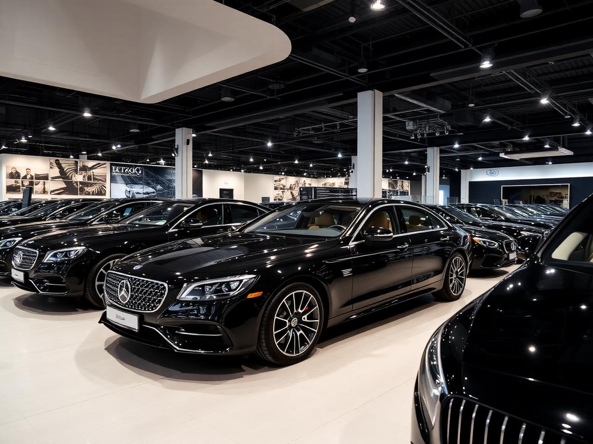 Fleet of luxury vehicles