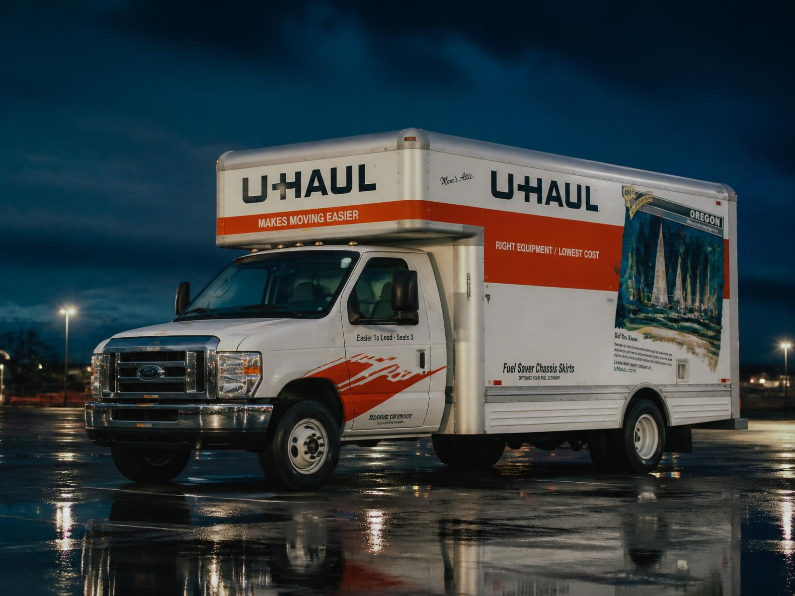 U-Haul rental pickup at MOE